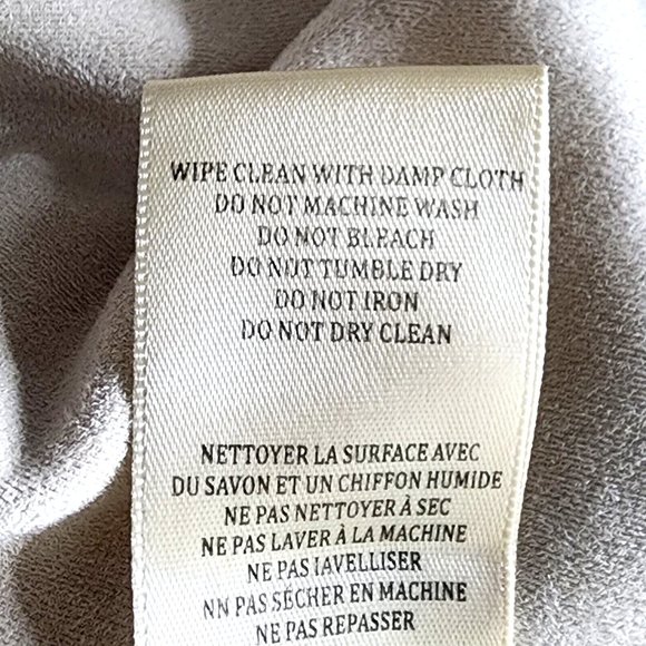 Blank NYC Faux Suede/Leather Moto Jacket XS or SM Beige Taupe Asymmetrical Zip - Picture 6 of 6